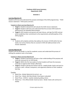 Freshmen_AVID_Course_Summary