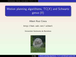 Motion planning algorithsms, TC(X) and Schwartz genus (II)