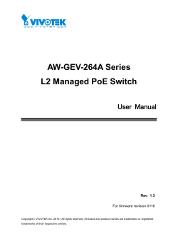 AW-GEV-264A Series L2 Managed PoE Switch