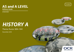 A Level History A Delivery Guide - Russia 1894-1941