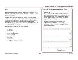 Alphabet agencies top trumps: the Second New Deal