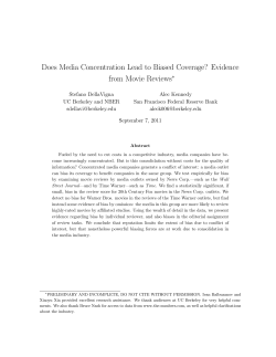 Does Media Concentration Lead to Biased Coverage? Evidence