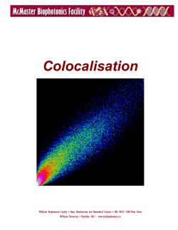 Colocalisation - The University of Sheffield