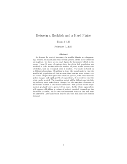 Between a Rockfish and a Hard Plaice
