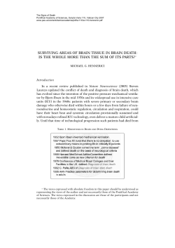 surviving areas of brain tissue in brain death: is the whole more than