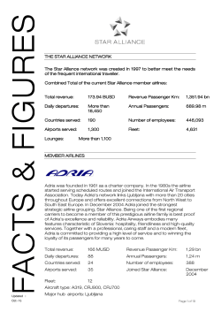 THE STAR ALLIANCE NETWORK The Star Alliance network was