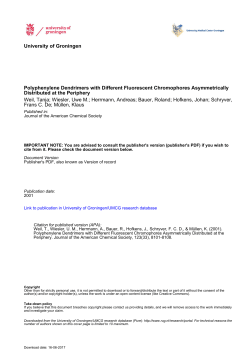 Polyphenylene Dendrimers with Different Fluorescent