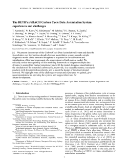 The BETHY/JSBACH Carbon Cycle Data Assimilation