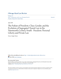 The Failure of Freedom - Scholarly Commons @ IIT Chicago