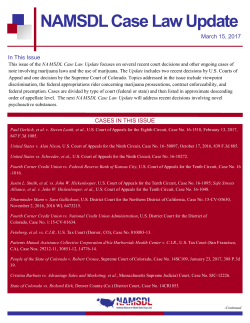 NAMSDL Case Law Update