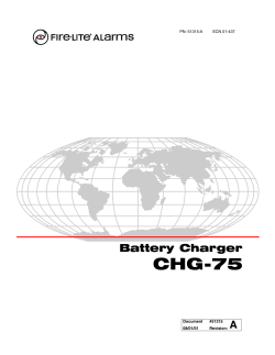 CHG-75 Battery Charger - Fire