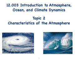 Characteristics of the atmosphere