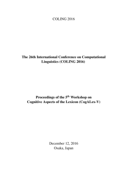 Proceedings of the 25th International Conference on Computational