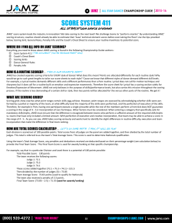 score system 411 - Jamz Cheer and Dance