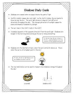 Shadows Study Guide