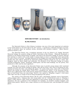 newcomb pottery