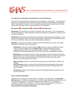 The Importance of Sanitation and Disinfection in the Salon/School