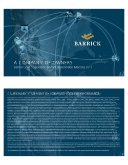 Annual Shareholders Meeting 2017