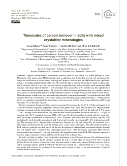 Timescales of carbon turnover in soils with mixed crystalline