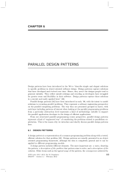 PARALLEL DESIGN PATTERNS