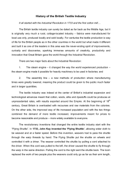 History of the British Textile Industry - "L. Cossa"