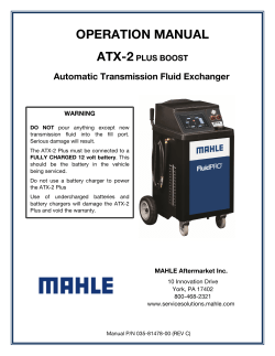 ATX-2 Plus Boost Operation Manual