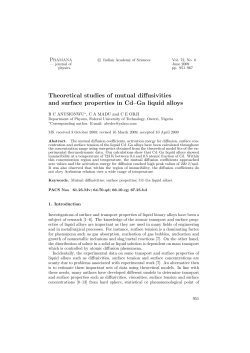 Fulltext PDF - Indian Academy of Sciences