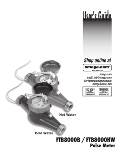 Pulse Water Meter - OMEGA Engineering