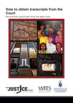 How to obtain transcripts from the Court