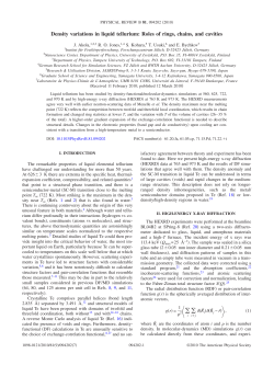 Density variations in liquid tellurium: Roles of rings, chains, and