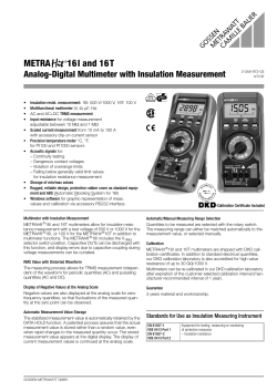 METRA 16I and 16T