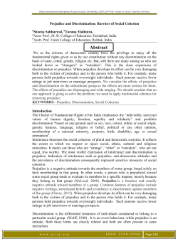 Abstract - Online International Interdisciplinary Research Journal