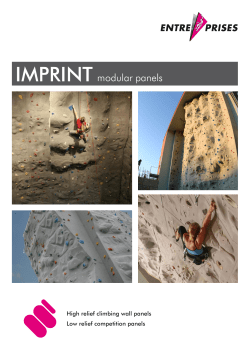 EP Imprint Climbing Walls Tech Sheet - Entre