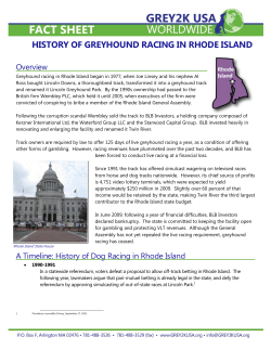 history of greyhound racing in rhode island