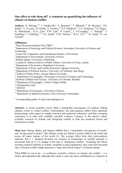 One effect to rule them all? A comment on quantifying the influence