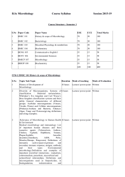 Course Curriculum - ITM University