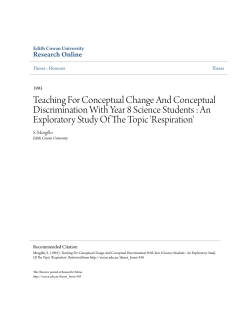 Teaching For Conceptual Change And