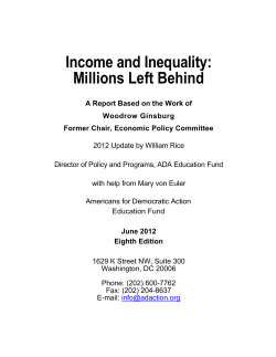 Income and Inequality: Millions Left Behind