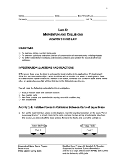 lab 4: momentum and collisions
