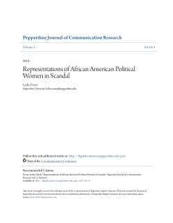Representations of African American Political Women in Scandal