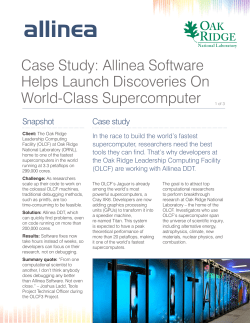 Case Study: Allinea Software Helps Launch Discoveries On World