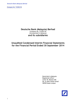 Interim Financial 3rd Quarter