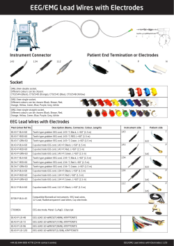 EEG/EMG Lead Wires with Electrodes
