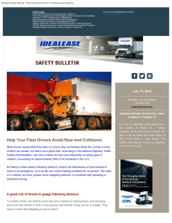 Help Your Fleet Drivers Avoid Rear-end Collisions