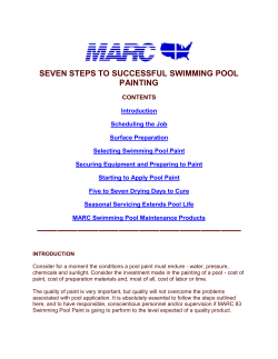 seven steps to successful swimming pool painting