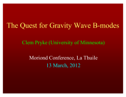 The Quest for Gravity Wave B-modes