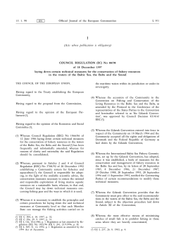 Official Journal of the European Communities L 9/1 15. 1. 98 (Acts