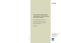 P-11-38 The Greenland Analogue Project Geomodel version 1 of