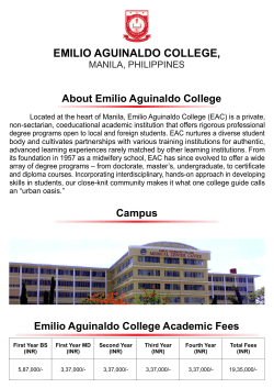 Emilio Aguinaldo College, Manila, Philippines.cdr