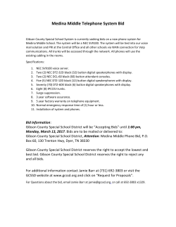Medina Middle Telephone System Bid